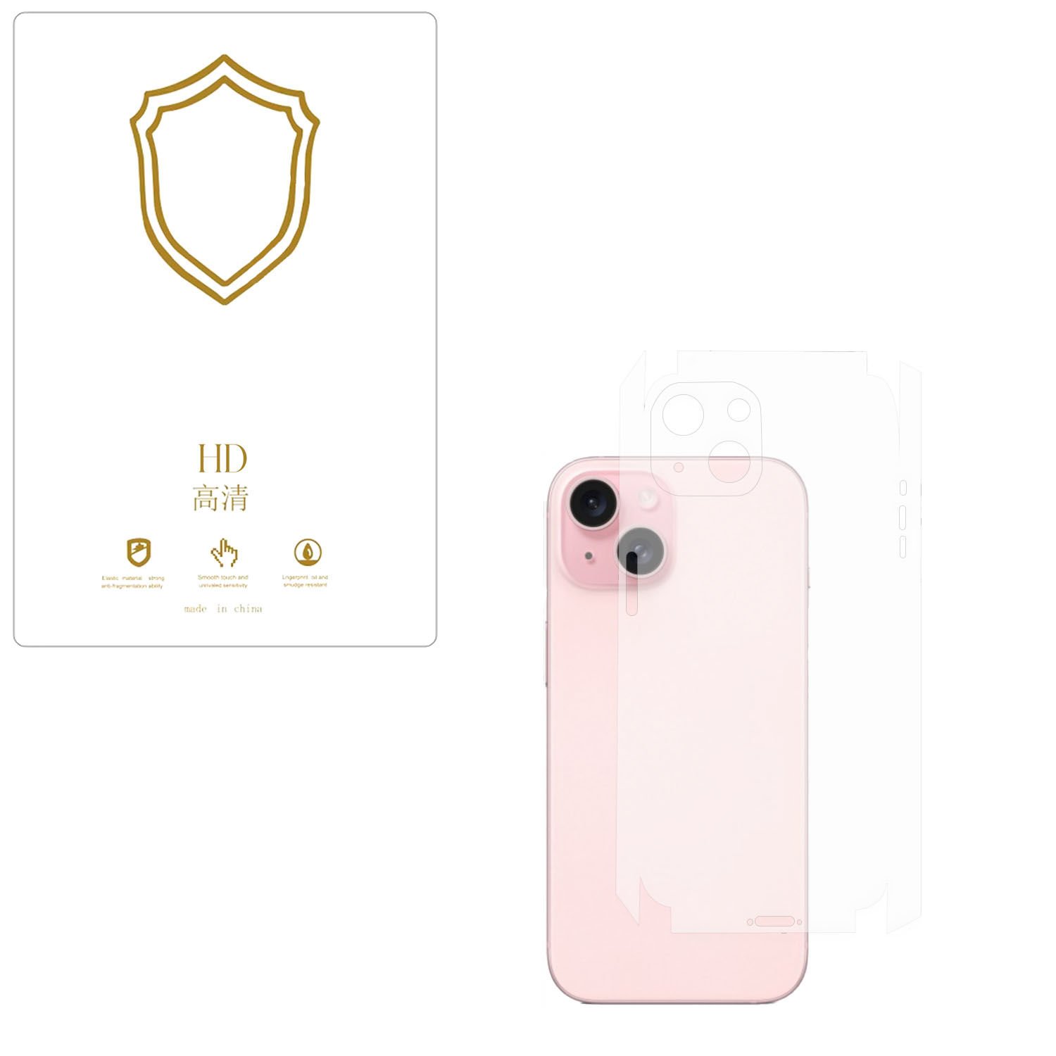 Microcase Iphone 15  ile Uyumlu  Tpu Arka ve Yan  Nano Koruma- EKM115