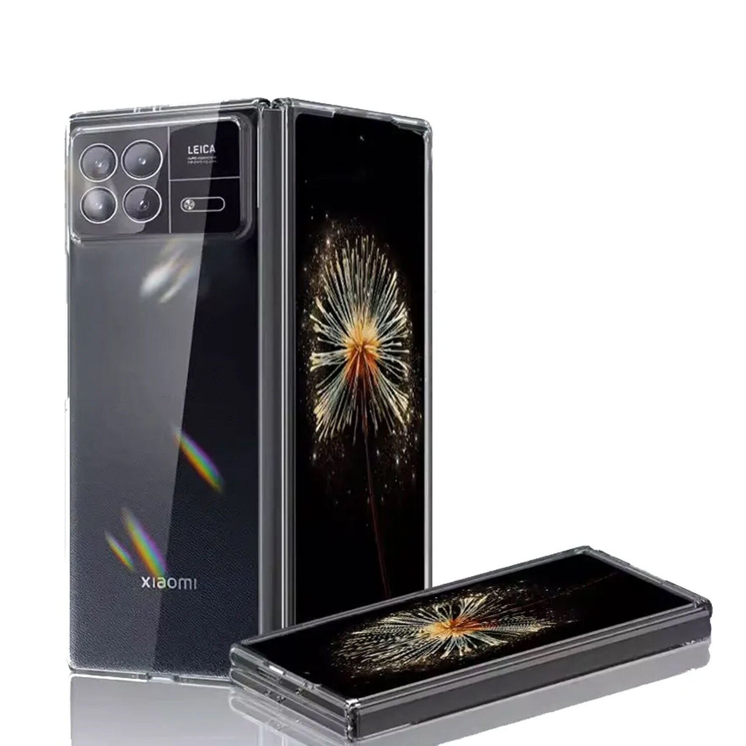 Microcase Xiaomi Mix Fold 3 Sert Kristal Kapak Kılıf - Şeffaf AL3157