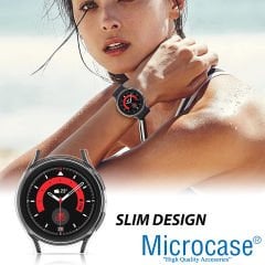 Microcase Samsung Galaxy Watch 5 Pro 45 mm Önü Açık Sert Slim Rubber Kılıf - AL3172