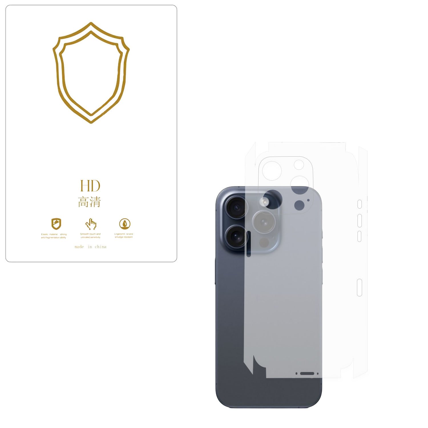 Microcase Iphone 15 Pro   ile Uyumlu  Tpu Arka ve Yan  Nano Koruma- EKM115