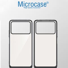 Microcase Xiaomi Poco X4 Pro 5G Shield Serisi Darbeye Dayanıklı Köşe Korumalı Yarı Esnek Plastik TPU Kılıf - Siyah