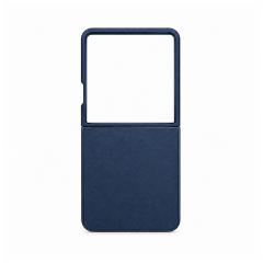 Microcase Samsung Galaxy Z Flip 8 için Deri Desenli Plastik Koruma Kılıf - AL3156