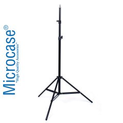 Microcase 3 Ayak Sabitleyici Alüminyum Cep Telefonu Kamera DSLR Tripodu 201 cm - AL2496 SİYAH