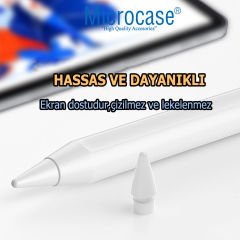 Microcase Apple Pencil 1-2 Nesil   Pencil USB-C  Pro ile  Uyumlu Yüksek Hassasiyetli  Yedek Uç 4 Adet -AL4762