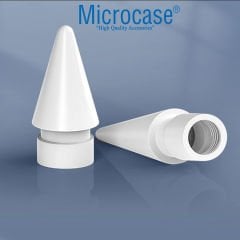 Microcase Apple Pencil 1-2 Nesil   Pencil USB-C  Pro ile  Uyumlu Yüksek Hassasiyetli  Yedek Uç 4 Adet -AL4762