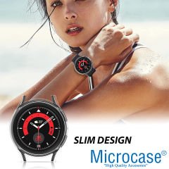 Microcase Samsung Galaxy Watch 5 44 mm Önü Açık Sert Slim Rubber Kılıf - AL3172