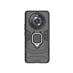 Microcase Realme 11 Pro 5G Batman Serisi Yüzük Standlı Armor Kılıf Siyah -AL3349