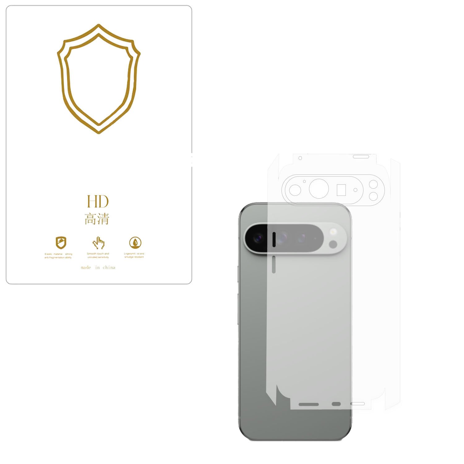 Microcase Google Pixel 9 Pro XL  ile Uyumlu  Tpu Arka ve Yan  Nano Koruma- EKM115