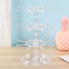 Microcase 3 Katlı Geniş Kapasiteli 360 Derece Döner Başlıklı Takı Aksesuar Standı AL5460