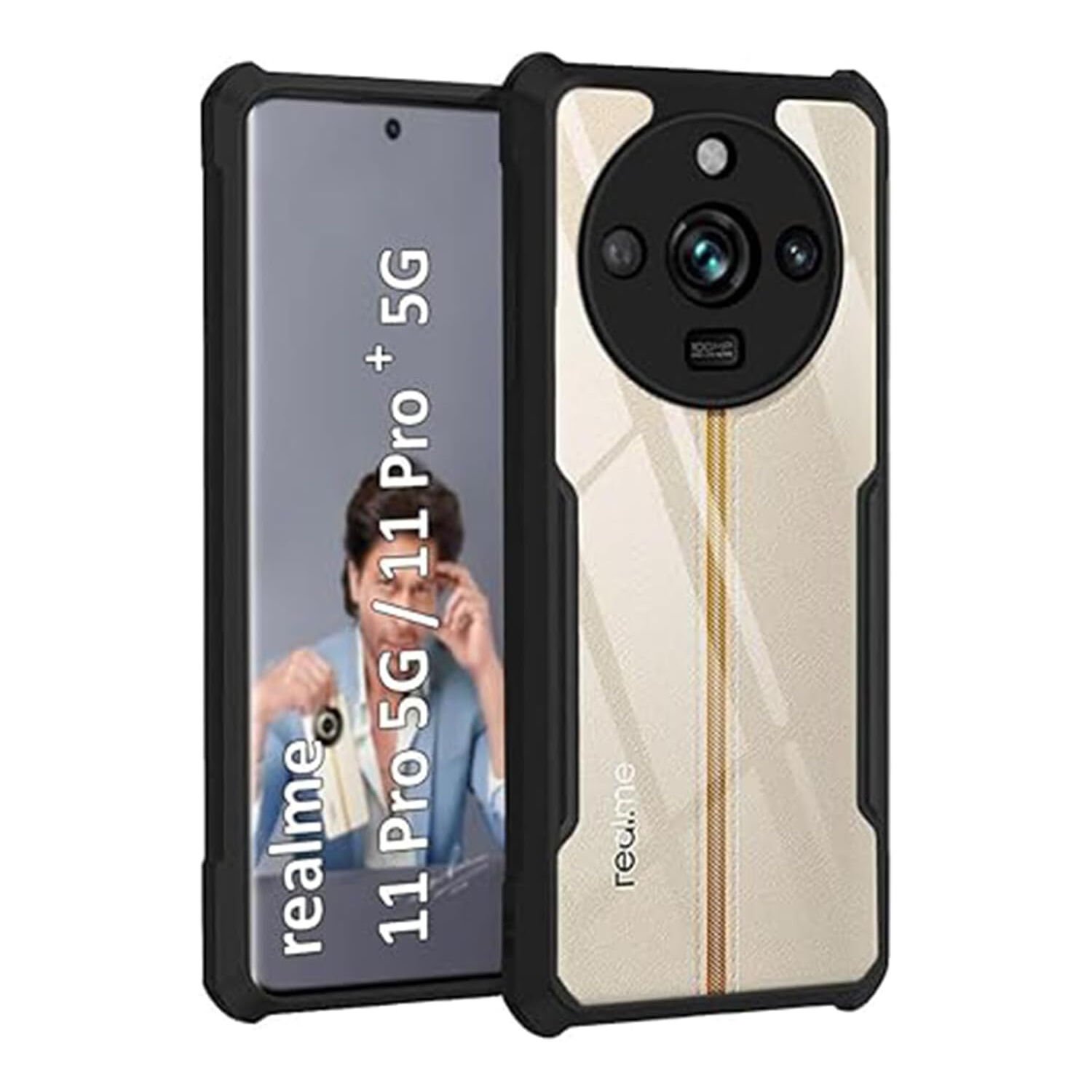 Microcase Realme 11 Pro Plus 5G ile uyumlu Airbag Serisi Darbeye Dayanıklı Köşe Korumalı Tpu Kılıf - AL3370