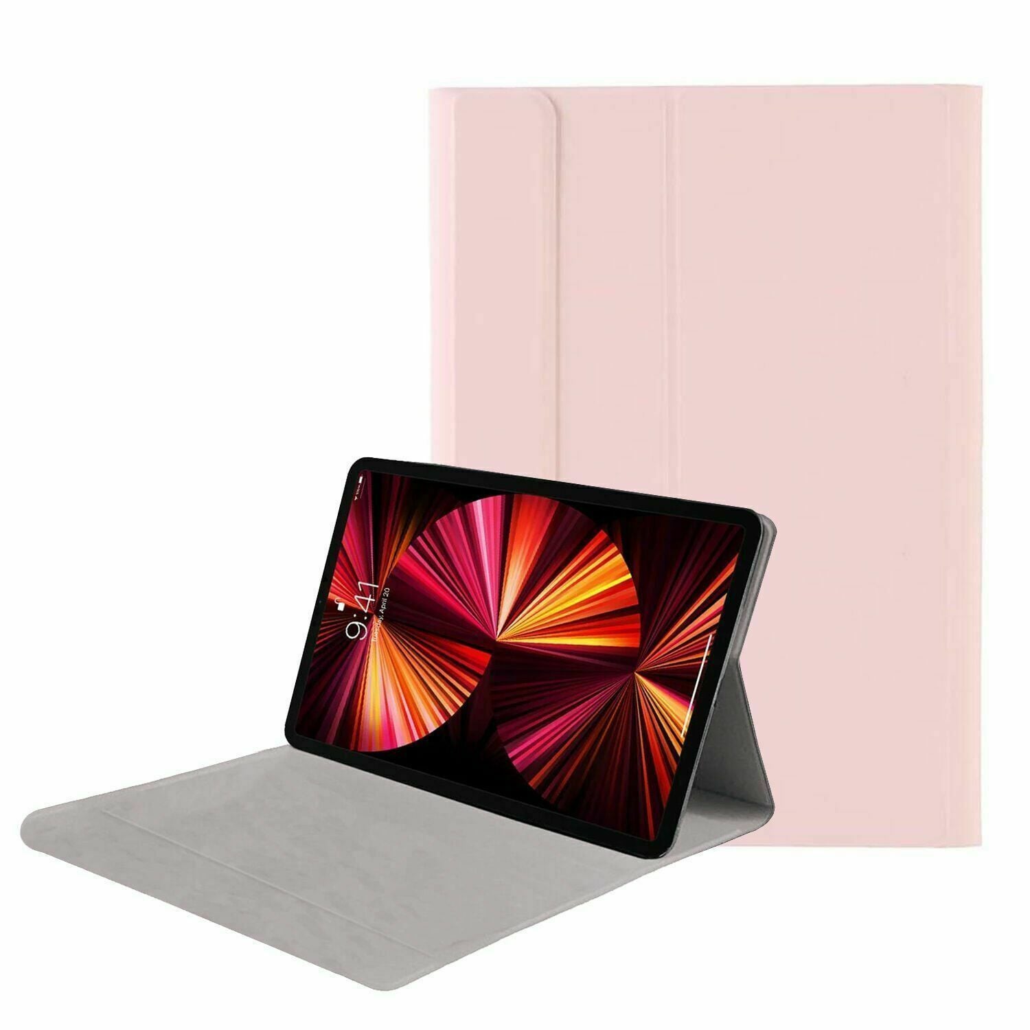 Microcase Honor Pad X8 10.1 inch Tablet ile Uyumlu Sleeve Serisi Mıknatıs Kapak Standlı Kılıf - Pembe AL3319