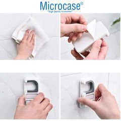 Microcase Yapışkanlı Kaymaz Süpürge Paspas Mop Havlu Eşya Tutucu -AL4799