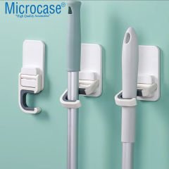 Microcase Yapışkanlı Kaymaz Süpürge Paspas Mop Havlu Eşya Tutucu -AL4799