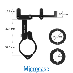 Microcase Pro 2 Alüminyum Ayarlanabilir Motosiklet Bisiklet Scooter Telefon Tutucu - AL5092