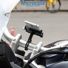 Microcase Pro 2 Alüminyum Ayarlanabilir Motosiklet Bisiklet Scooter Telefon Tutucu - AL5092