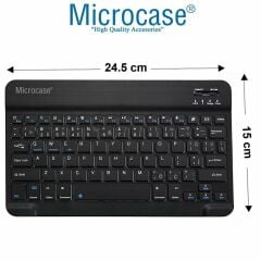 Microcase Huawei Matepad 11.5 2026 ile uyumlu Tablet Bluetooth Klavye ve Mouse + Kılıf BKK6