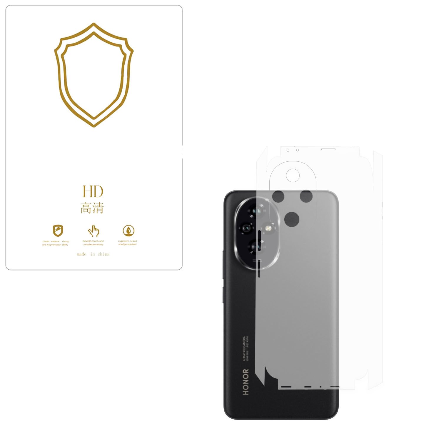 Microcase Honor 200 ile Uyumlu  Tpu Arka ve Yan  Nano Koruma- EKM115