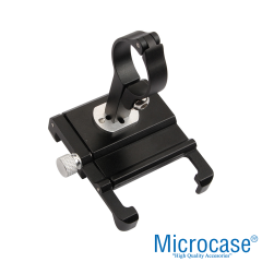 Microcase Pro 7 Alüminyum Ayarlanabilir Motosiklet Bisiklet Scooter Telefon Tutucu - AL5094
