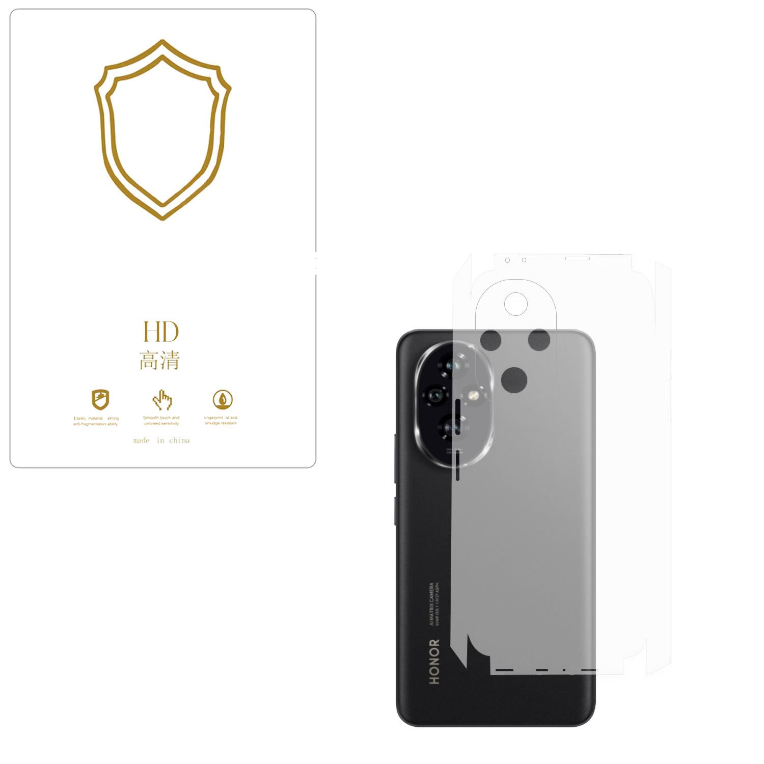 Microcase Honor 200 Pro  ile Uyumlu  Tpu Arka ve Yan  Nano Koruma- EKM115