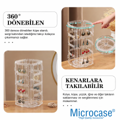 Microcase 360 Derece Döner Başlıklı Takı Aksesuar Organizer Standı AL5459