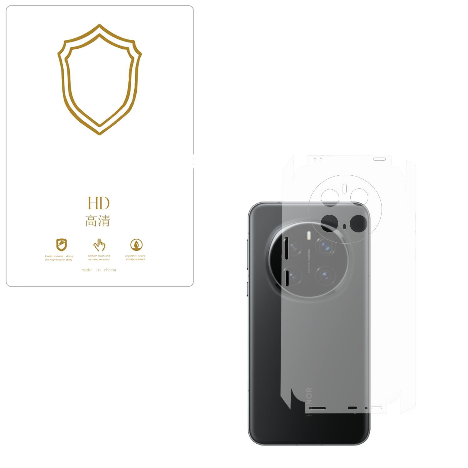 Microcase Honor Magic 7 Pro   ile Uyumlu  Tpu Arka ve Yan  Nano Koruma- EKM115