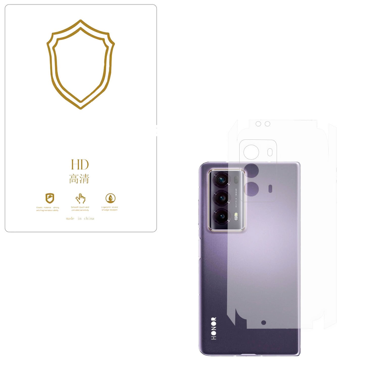 Microcase Honor Magic V2   ile Uyumlu  Tpu Arka ve Yan  Nano Koruma- EKM115