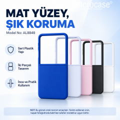 Microcase Samsung Galaxy Z Fold 8 ile Uyumlu Mat Yüzey Sert Plastik Kılıf - AL8848