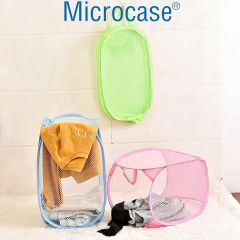 Microcase 2'li Çok Amaçlı Katlanabilir File Çamaşır Sepeti - AL4699