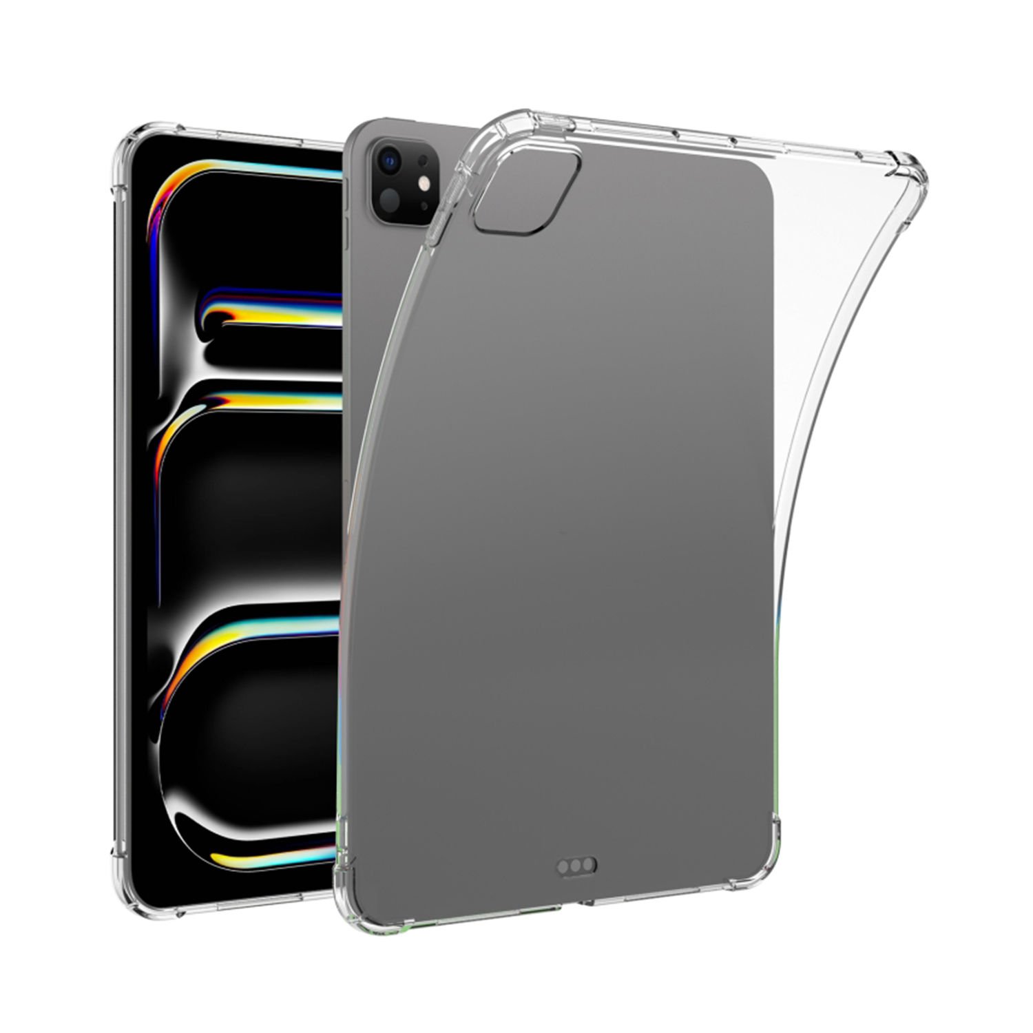 Microcase Apple iPad Pro 11 2024 Anti Shock Series Silikon Tpu Soft Kılıf - Şeffaf AL3308