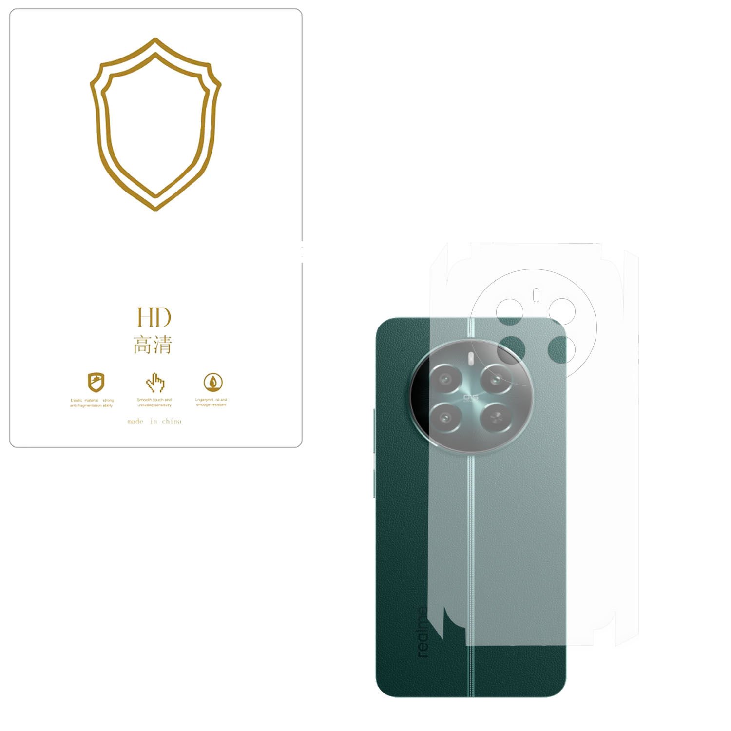 Microcase Realme 12 Plus  ile Uyumlu  Tpu Arka ve Yan  Nano Koruma- EKM115