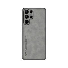 Microcase Samsung Galaxy S26 Ultra ile Uyumlu Luxury Leather Series Deri Desenli Plastik Koruma Kılıf - AL8125