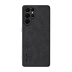 Microcase Samsung Galaxy S26 Ultra ile Uyumlu Luxury Leather Series Deri Desenli Plastik Koruma Kılıf - AL8125