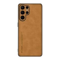 Microcase Samsung Galaxy S26 Ultra ile Uyumlu Luxury Leather Series Deri Desenli Plastik Koruma Kılıf - AL8125