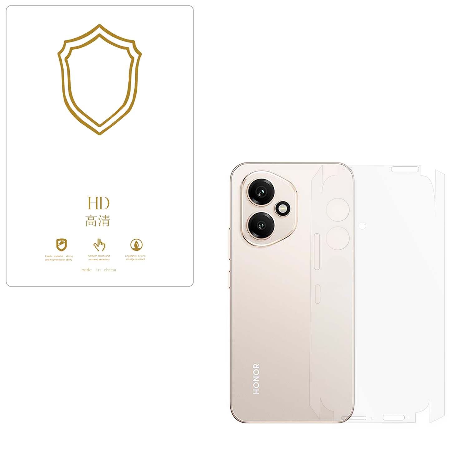 Microcase Honor 400 5G ile Uyumlu Tpu Arka ve Yan Nano Koruma- EKM115