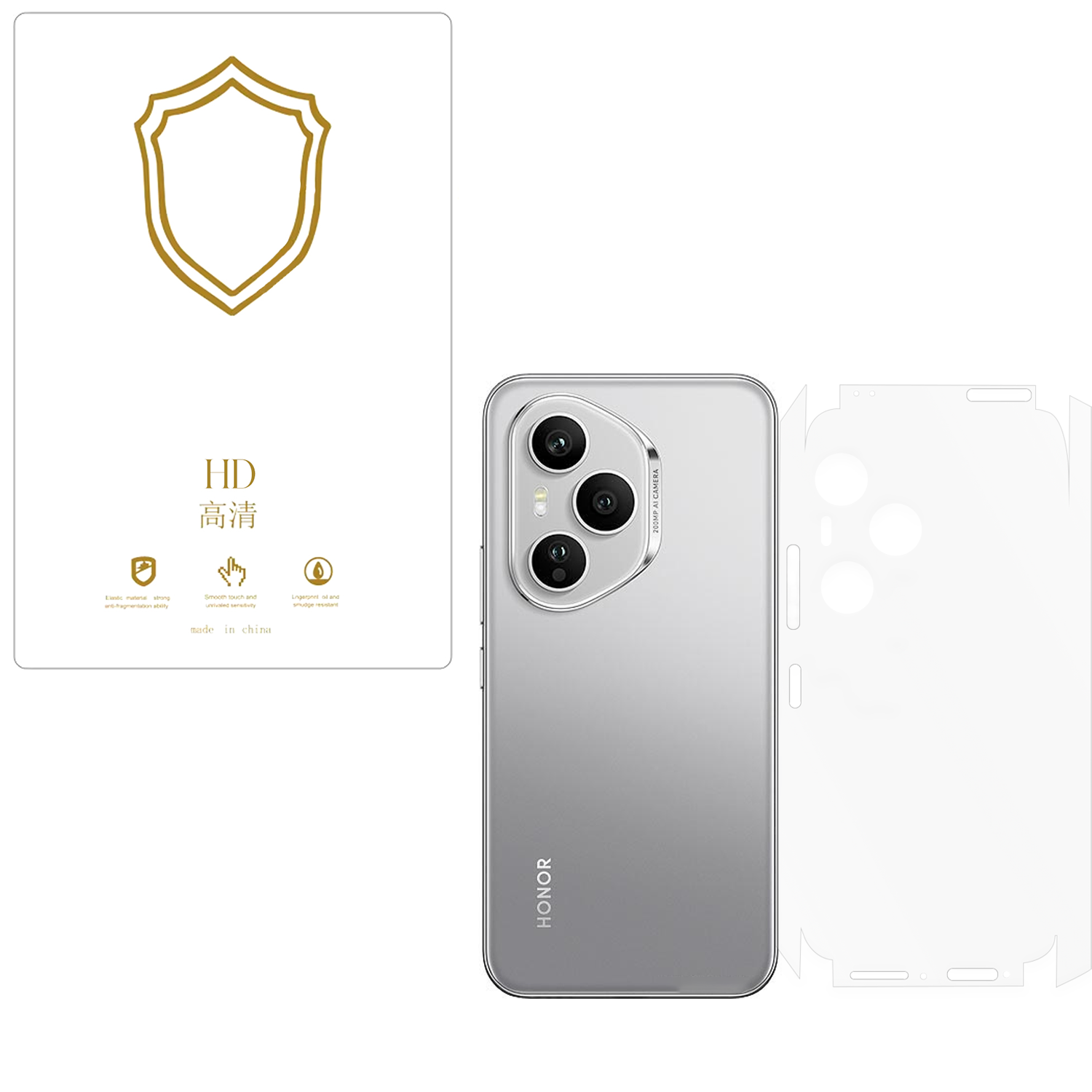 Microcase Honor 400 Pro 5G ile Uyumlu Tpu Arka ve Yan Nano Koruma- EKM115
