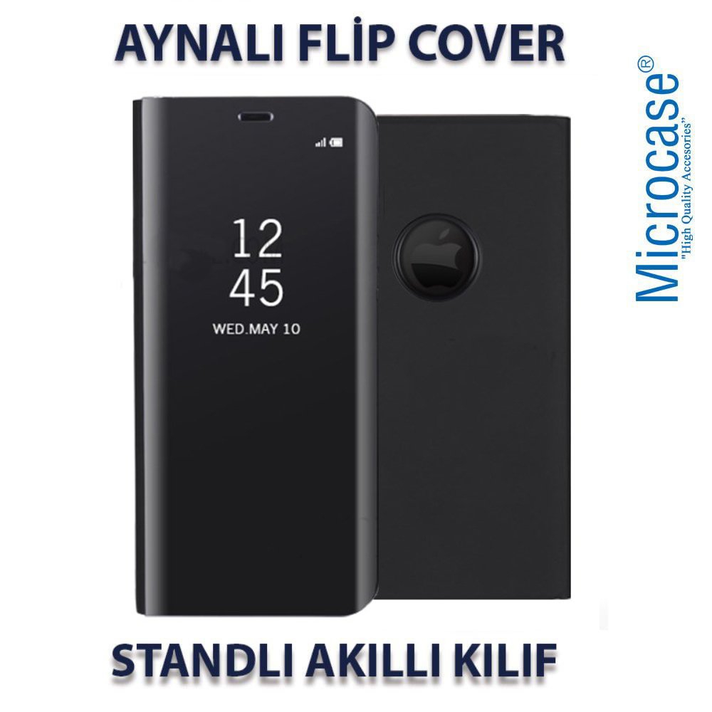 Microcase iPhone XR Aynalı Kapak Clear View Flip Cover Kılıf