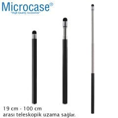 Microcase Universal Telefon Tablet iPad Teleskopik Uzayabilir Akıllı Tahta Sunum Kalemi 100 cm - AL3458 Siyah