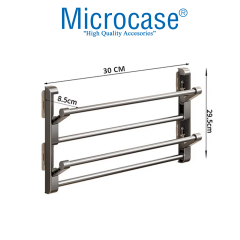 Microcase 2 Bölmeli Metal Duvara Monte Katlanabilir Terlik Ayakkabı Standı 30 CM 1 ADET AL5464