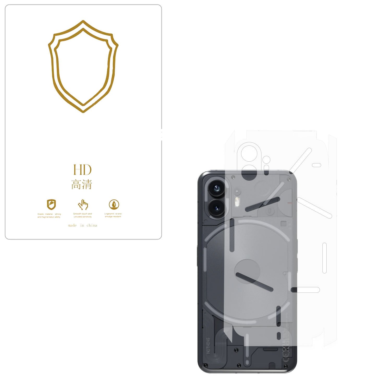 Microcase Nothing Phone 2 ile Uyumlu  Tpu Arka ve Yan  Nano Koruma- EKM115
