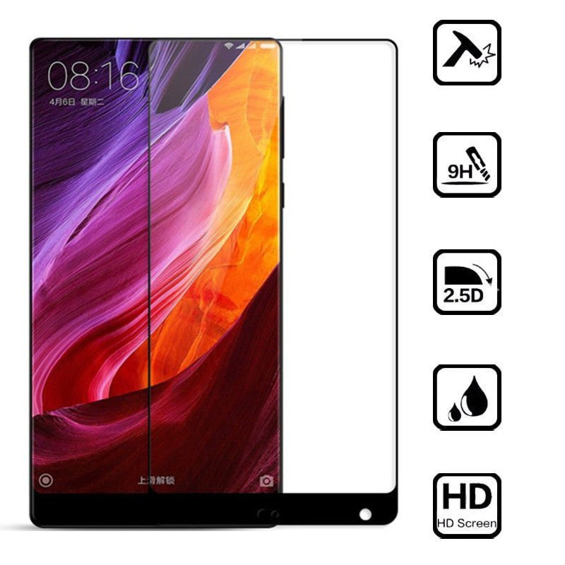 Xiaomi Mi Mix 2 Tam Kaplayan Tempered Glass Cam Koruma