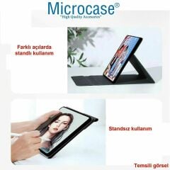 Microcase Huawei Matepad 11.5 2026 ile uyumlu Tablet Sleeve Serisi Mıknatıs Kapak Standlı Kılıf Pembe-AL3319