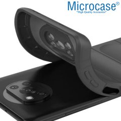 Microcase Xiaomi Poco X3 Nfc Miami Serisi Darbeye Dayanıklı Silikon Kılıf - Siyah
