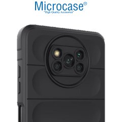 Microcase Xiaomi Poco X3 Nfc Miami Serisi Darbeye Dayanıklı Silikon Kılıf - Siyah