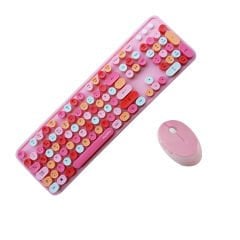 Microcase Mofii Sweet Serisi Renkli Kablosuz Klavye Mouse Set Türkçe AL4259