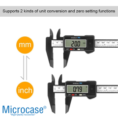 Microcase Dijital Ekranlı Pilli 150mm Hassas Kumpas - AL5169