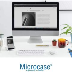 Microcase Vorcom QuartzPro 10.1 inch Tablet için Bluetooth Klavye + Mouse + Tablet Standı - AL4514 Beyaz