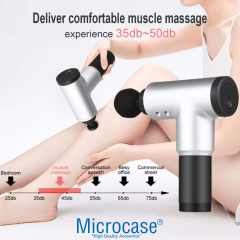 Microcase 6 Kademeli Titreşimli 4 Başlıklı Sporcu Masaj Aleti Masaj Tabancası - AL5170