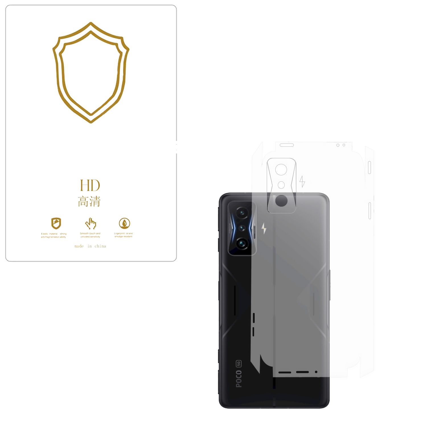Microcase  Poco F4 GT 5G / Xiaomi Redmi K50 Gaming  ile Uyumlu  Tpu Arka ve Yan  Nano Koruma- EKM115