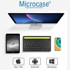 Microcase Tablet ve Telefon Koymalı Standlı Bluetooth Klavye - AL3047
