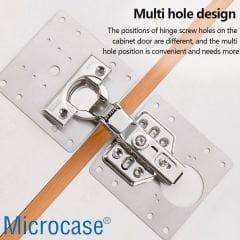 Microcase Paslanmaz Çelik Menteşe Onarım Plakası - AL4681